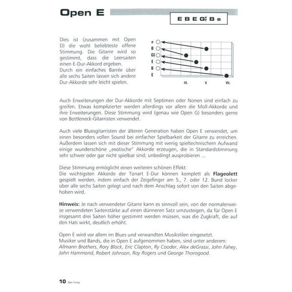 Voggenreiter Open Tunings