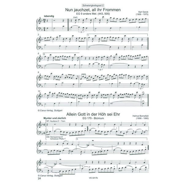 Strube Verlag Orgel spielen mit Hand und Fu