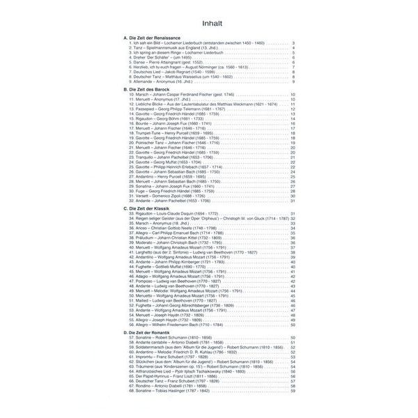 Heinrichshofen Verlag Renaissance bis Romantik