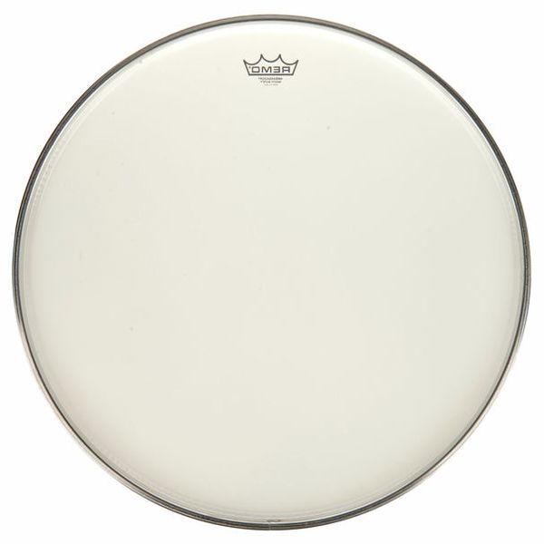 Remo 22" Ambassador White Smooth
