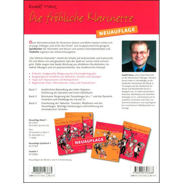 Schott Fröhliche Klarinette Spiel 1