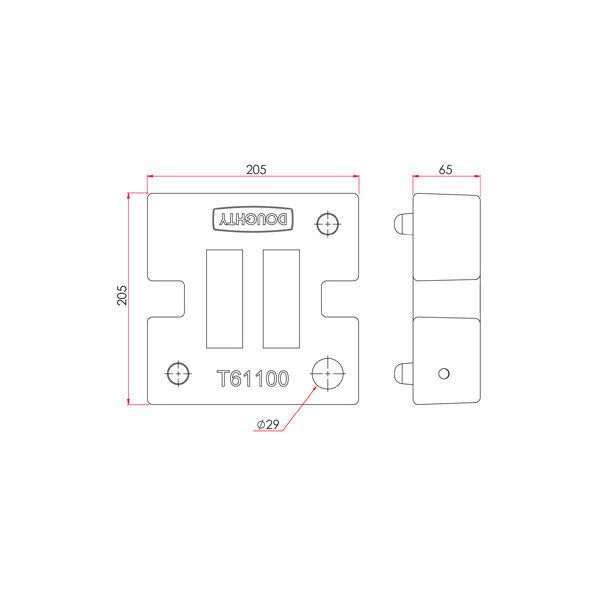 Doughty T61100 TV Brace Weight