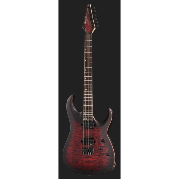 Harley Benton Amarok-6 BKRD Quilted B w/Bag