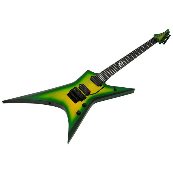 Solar Guitars X1.7FRLB Lime Burst Matte