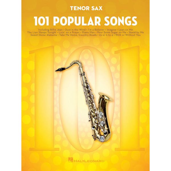Hal Leonard 101 Popular Songs T-Sax