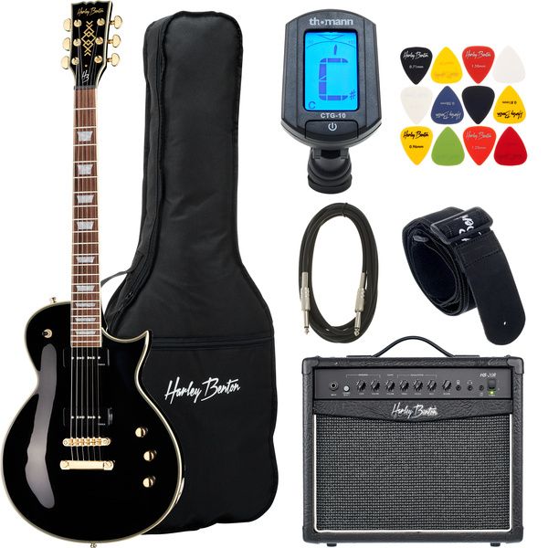 Harley Benton SC-Custom III P90 Black Set