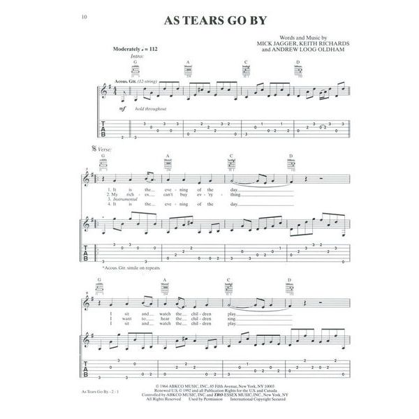 Alfred Music Publishing The Rolling Stones Easy Guitar