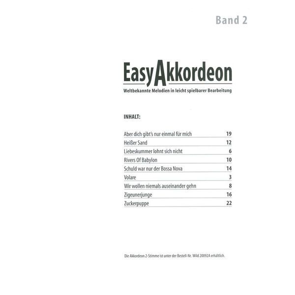 Edition Walter Wild Easy Accordion 2