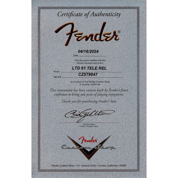 Fender 61 Telecaster Relic AOW