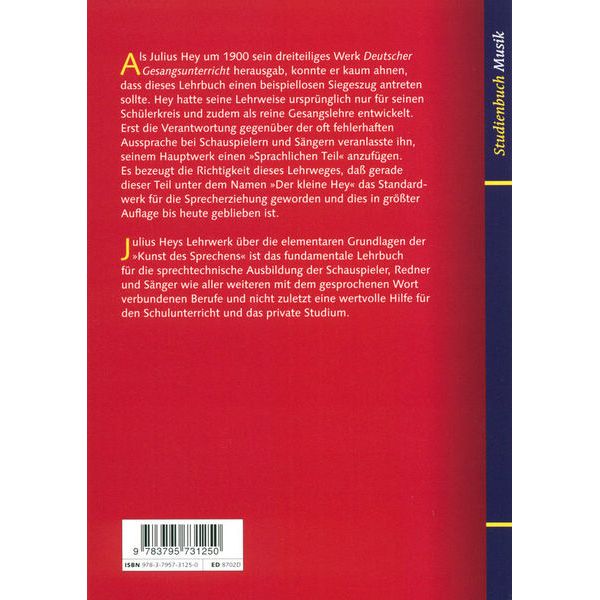 Schott Die Kunst des Sprechens