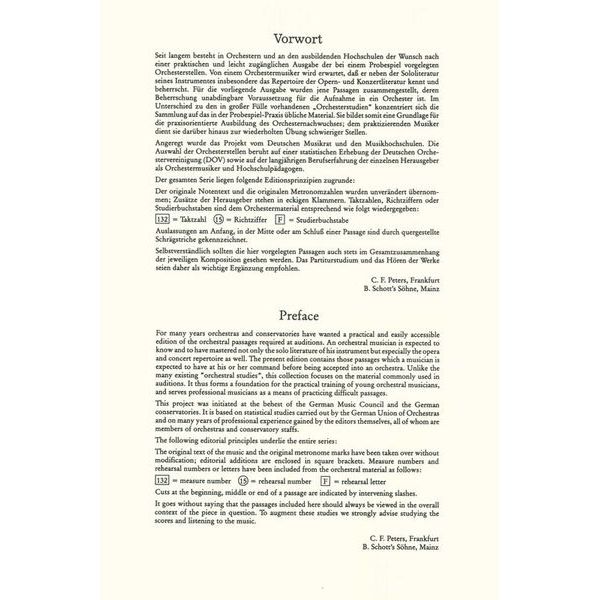 Edition Peters Orchester Probespiel Tuba