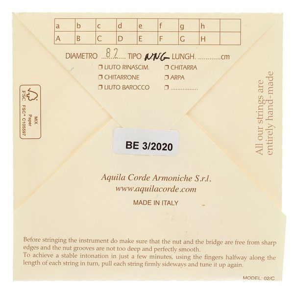 Aquila 82NNG New Nylgut Lute String