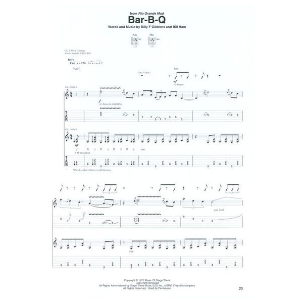 Hal Leonard ZZ Top Early Classics