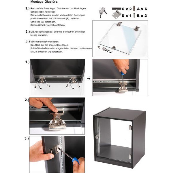 Thon Glass Door 12U Studio