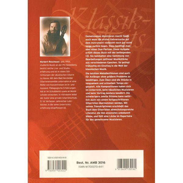 Acoustic Music Books 20 Klassik-Hits für Gitarre