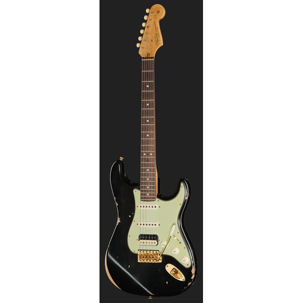 Fender 63 Strat RW Black Relic HSS
