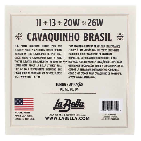 La Bella CA300-B Cavaquinho Brazil