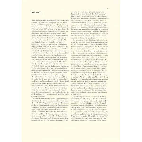 Henle Verlag Bach/Gounod Ave Maria mittel