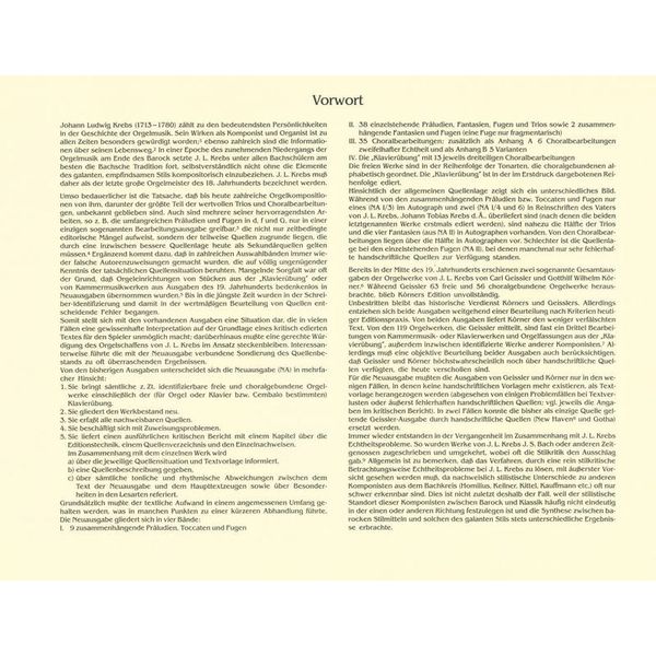 Breitkopf & Hrtel Krebs Orgelwerke II