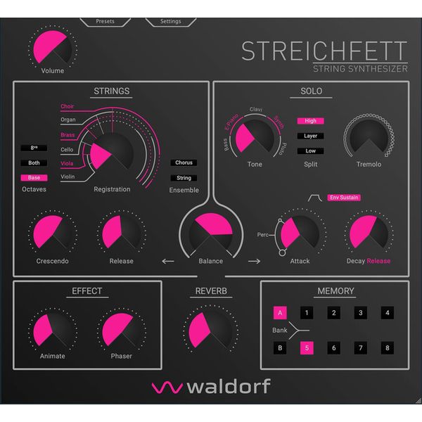 Waldorf Streichfett Plugin