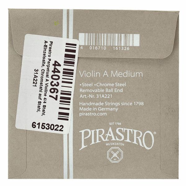 Pirastro Perpetual A Violin 4/4 steel