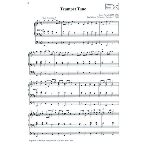 Dr. J. Butz Musikverlag Best Loved Melodies 2 Organ