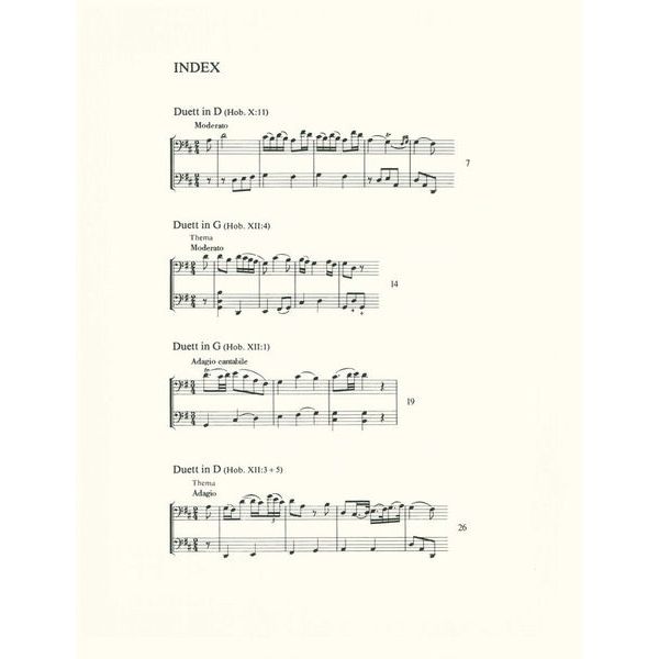 Schott Haydn 4 Duette Violoncello