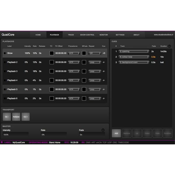 Visual productions  QuadCore