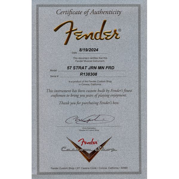Fender 57 Strat FRD Journeyman Relic