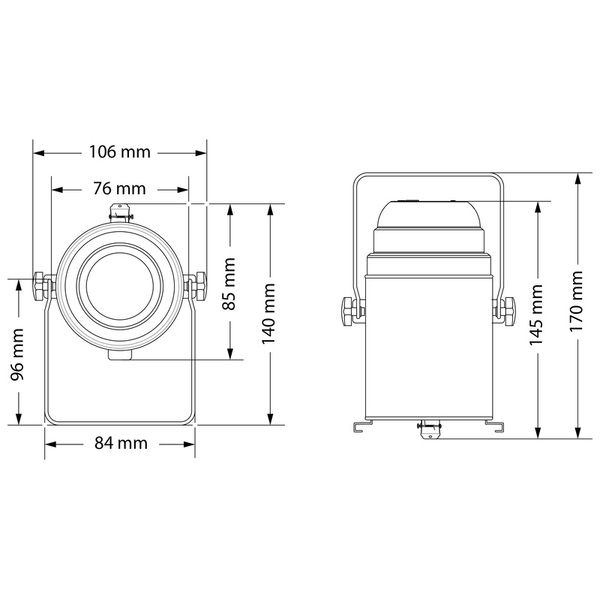 Stairville PAR 16 GU10 polished Bundle