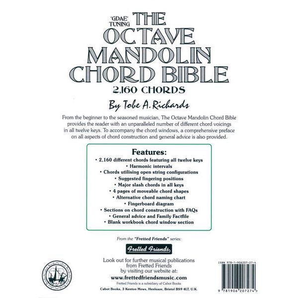 Cabot Books Publishing Octave Mandolin Chord Bible