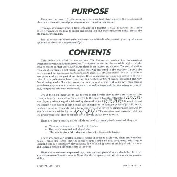 Try Publishing Company Niehaus Basic Jazz Concep. 1