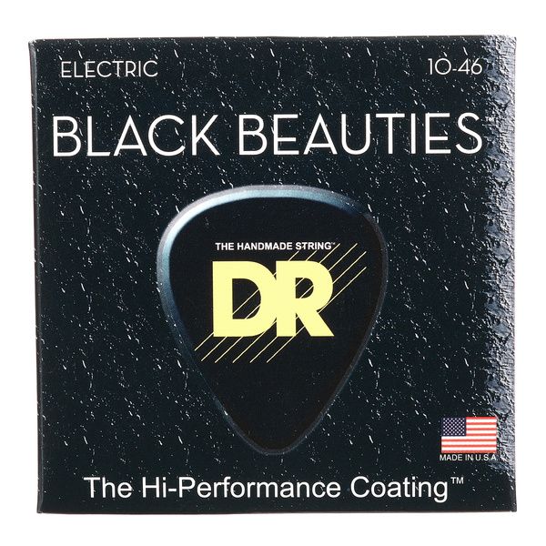 DR Strings Black Beauties BKE-10