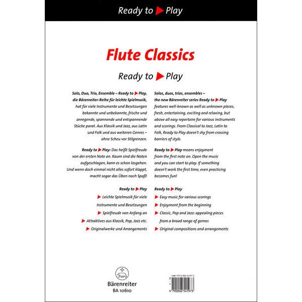 Brenreiter Flute Classics Flute/Guitar