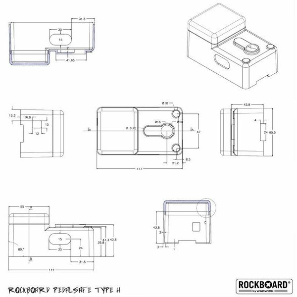 Rockboard Pedalsafe Type H universal