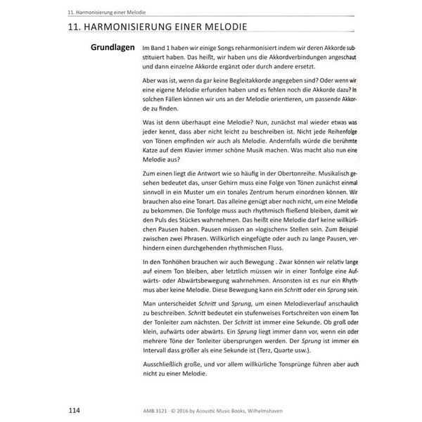 Acoustic Music Books Harmonielehre verstehen 2