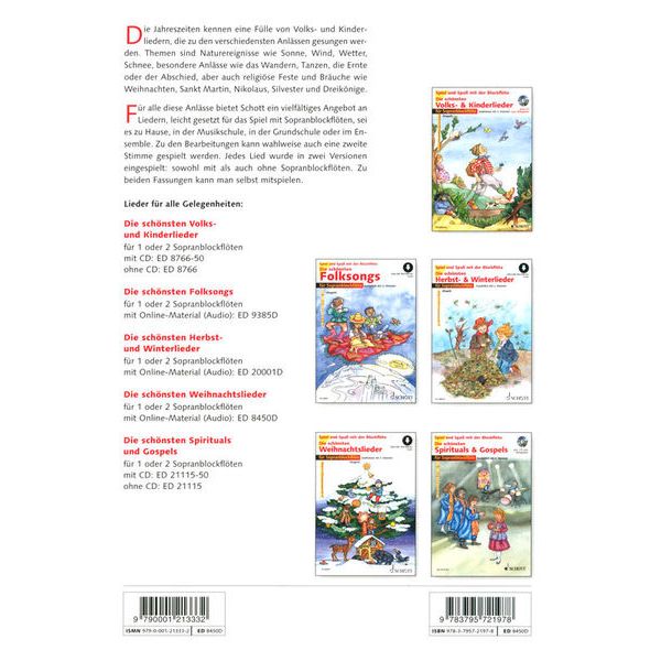 Schott Die schönsten Weihnachts Rec