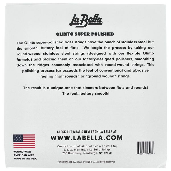 La Bella SP-47125 Super Polished 5 Bass