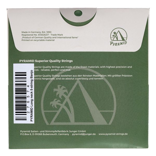 Pyramid Long Neck 5-string Banjo Set