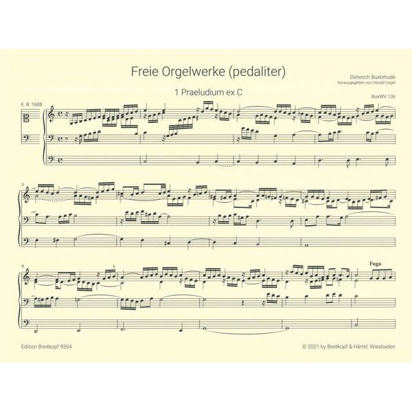 Breitkopf & Hrtel Buxtehude Orgelwerke Set 1