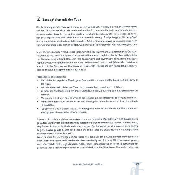 Edition Dux Tuba in der Volksmusik