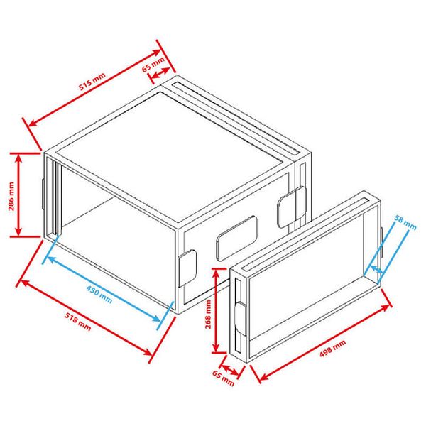 Flyht Pro Rack 6U Double Door