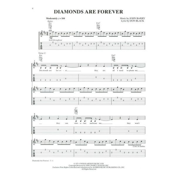 Alfred Music Publishing James Bond Collection Guitar