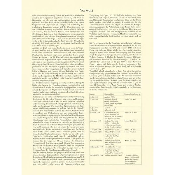 Breitkopf & Hrtel Mendelssohn Sechs Sonaten