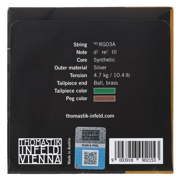 Thomastik Rondo Gold D Violin 4/4 Medium