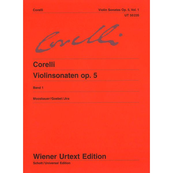 Wiener Urtext Edition Corelli Violinsonaten 1