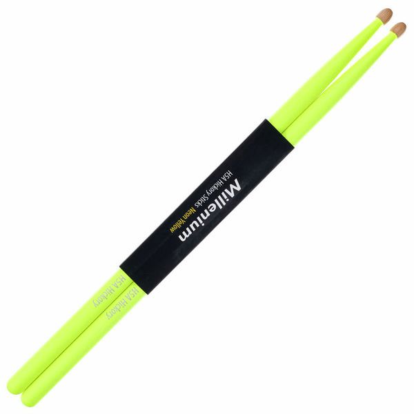 Millenium H5A Hickory Sticks Neon Yellow