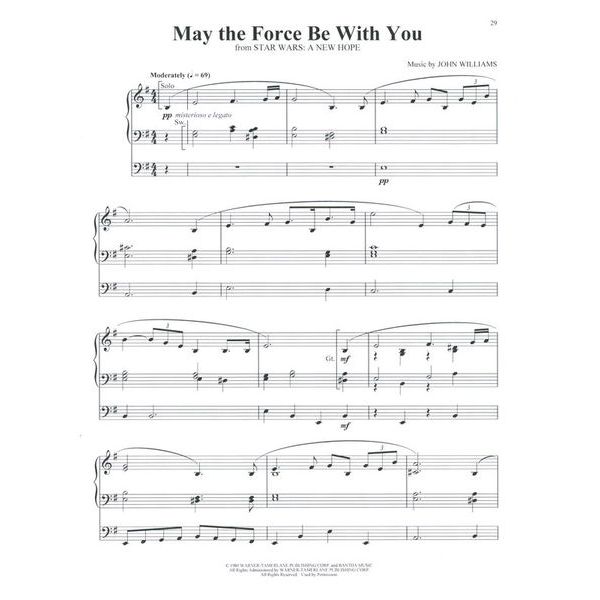 Hal Leonard Star Wars For Organ