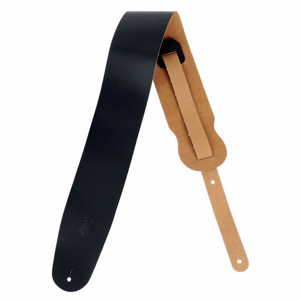 Levys Leather Strap 3,5" BK