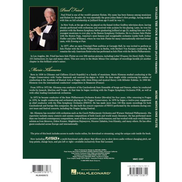 Music Minus One Vivaldi Vier Jahreszeiten FL